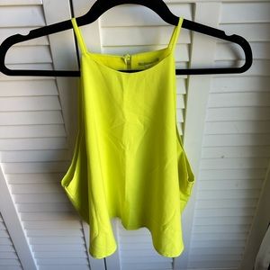 Neon Yellow / Green Gianni Bini Crop Top